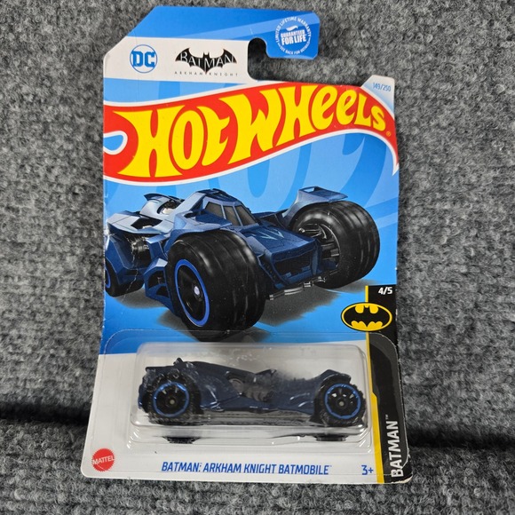 Hot Wheels Other - Hot Wheels Batman Arkham Knight Batmobile 149 250 Blue Diecast Toy Car